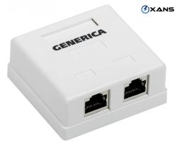 CS2-1C5EF-22-G, CAT5E FTP 2PORT GENERİCA, CS2-1C5EF-22-G QİYMƏTİ, UTP KEÇİD ADAPTER NÖVÜ, GENERİCA ADAPTER SATIŞI