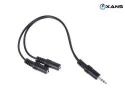 CV203, 3.5MM JACK KABEL AYIRICI, KABEL SATIŞI, UCUZ KABELLƏR, SƏS KABEL QİYMƏTİ, QARA SƏS KABELİ, SƏS ŞNURU SATIŞI