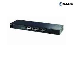 ZYXEL GS1100-24, 24 PORT GİGABİT ETHERNET SWİTCH, 24 PORT RJ-45, 2-Sİ SFP SLOTA OYNAYAN ZYXEL