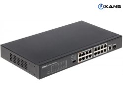 DAHUA PFS3117-16ET-135, DAHUA SWİTCH, 16PORT SWİTCH, POE SWİTCH, İDARƏ OLUNMAYAN SWİTCH, BREND SWİTCH DAHUA PFS3117-16ET-135, DAHUA SWİTCH, 16PORT SWİTCH, POE SWİTCH, İDARƏ OLUNMAYAN SWİTCH, BREND SWİTCH