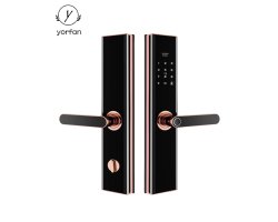 YORFAN YFF-M7, ÇOXNÖQTƏLİ BARMAQ İZI QAPI KİLİDİ, BİOMETRİK SENSOR EKRAN BARMAQ IZI KILIDI, SMART ELEKTRON QAPI KİLİDİ