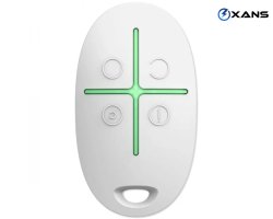 AJAX SPACECONTROL (WHİTE), SİMSİZ AÇAQLIQ SATIŞI, 4 DÜYMƏLİ BRELOK QİYMƏTİ, TƏHLÜKƏSİZLİYİ İDARƏ ÜÇÜN AÇAR